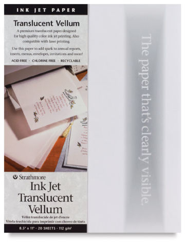 Strathmore Artist Inkjet Papers - Front of package of Translucent Vellum Paper