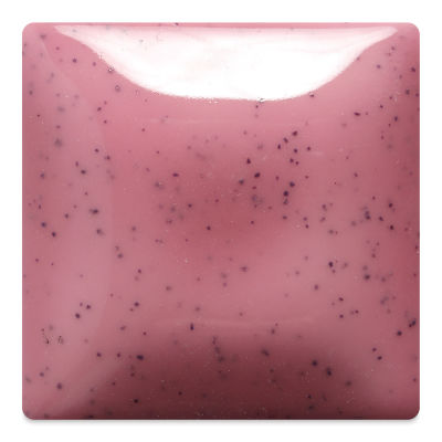 Mayco Speckled Stroke & Coat Glazes - Tile glazed with Pink-A-Dot color