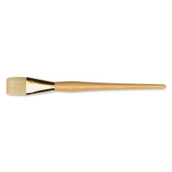 Raphael Extra White Bristle Brush - Flat, Long Handle, Size 30