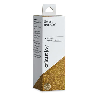 Cricut Joy Smart Iron-On - Glitter Gold, 5-1/2" x 19", Roll (In packaging)
