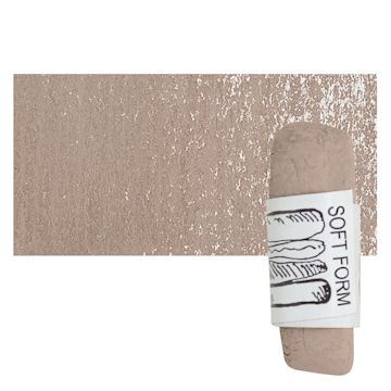 Open in modal - Townsend Artists' Soft Form Pastel - Light Mauve Dark pastel and swatch