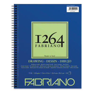 Fabriano 1264 Drawing Pad - 12" x 9", 50 Sheets
