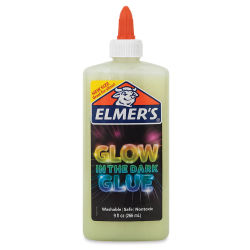 Elmer's Glow in the Dark Glue - Front of 9 oz Bottle of Natural Glue shown
