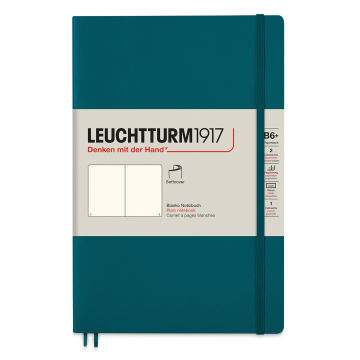 Leuchtturm1917 Blank Softcover Notebook - Pacific Green, 5" x 7-1/2"