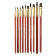 Royal & Langnickel Soft Natural Hair Acrylic Handle Classroom Brush Assortments