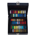 Sennelier Soft Pastels - Set of 60, Assorted Colors, Half-Sticks, Black Wood Box