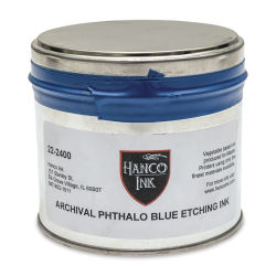 Hanco Oil Based Etching Ink - 1 lb, Phthalo Blue