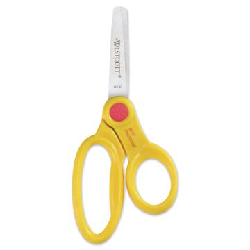 Open in modal - Westcott Anti-Microbial Kids Scissors - 5", Blunt (Yellow)