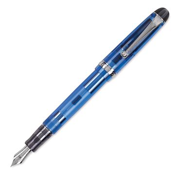 Open in modal - Pilot Custom 74 Fountain Pen - Blue, Broad, cap off