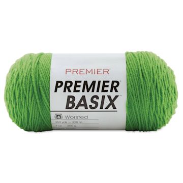 Open in modal - Premier Yarn Basix Worsted Yarn - Spring Green