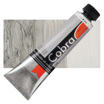 Royal Talens Cobra Water Mixable Oil Color - Silver (Metallic), 40 ml tube