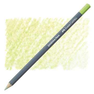 Open in modal - Faber Castell Goldfaber Aqua Watercolor Pencil - Pastel May Green 470 pencil and swatch