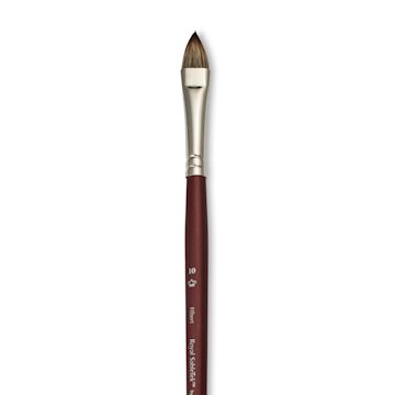 Open in modal - Royal & Langnickel SableTek Brush - Filbert, Short Handle, Size 10