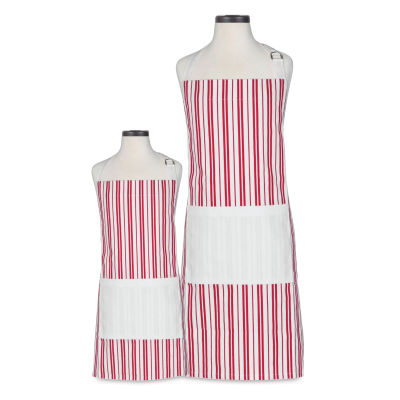 Handstand Kitchen Adult and Youth Apron Boxed Set - Classic Striped (Aprons on mannequins)