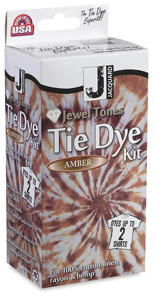 Jacquard Jewel Tones Tie Dye Kits - Angled view of Amber Dye package
