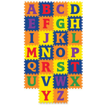 WonderFoam Carpet Tiles - Alphabet Tiles linked together
