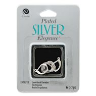 Cousin Plated Silver Elegance Leverback Earwires