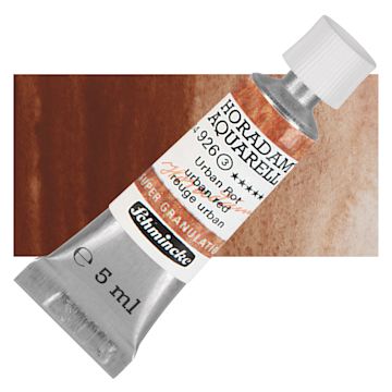 Open in modal - Schmincke Horadam Aquarell Artist Watercolor - Urban Red, 5 ml tube and swatch