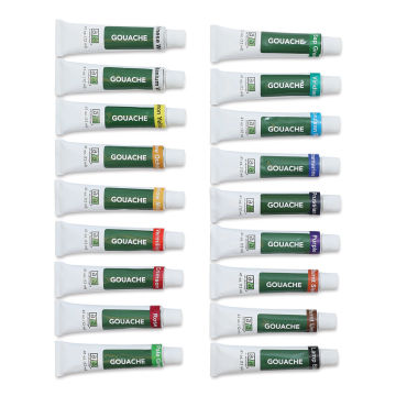 Art Advantage Gouache - Assorted Colors, Set of 18, 12 ml, Tubes (Out of packaging)