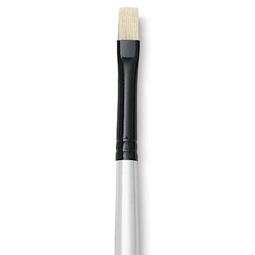 Open in modal - Robert Simmons Simply Simmons Chungking Hog Bristle Brush - Bright, Long Handle, Size 2 close up