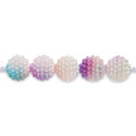 Rico Design Itoshii Plastic Bundle Beads - Pkg of 20, Color Gradient, 11 mm