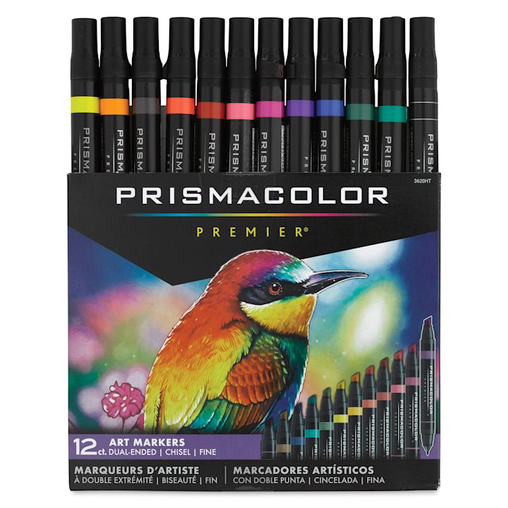 Prismacolor Premier Dual-Ended Art Marker Set - Primary/Secondary ...