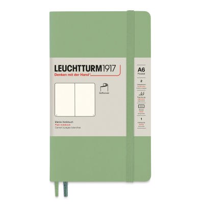 Leuchtturm1917 Blank Softcover Notebook - Sage, 3-1/2" x 6"