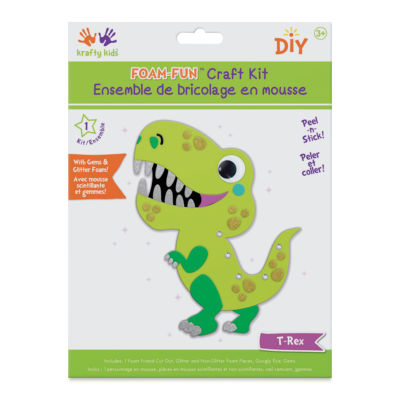 Krafty Kids Foam-Fun Craft Pal Kit - T-Rex (In packaging)