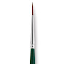 Silver Brush Ruby Satin Synthetic Brush - Monogram Liner, Size 1, Short Handle
