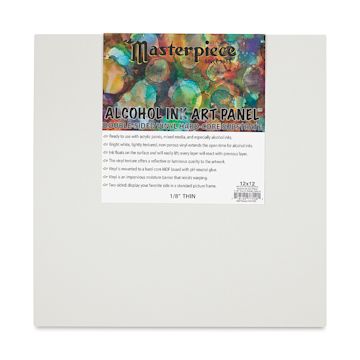 Open in modal - Masterpiece Alcohol Ink Art Panel - 12" x 12", Single Panel front