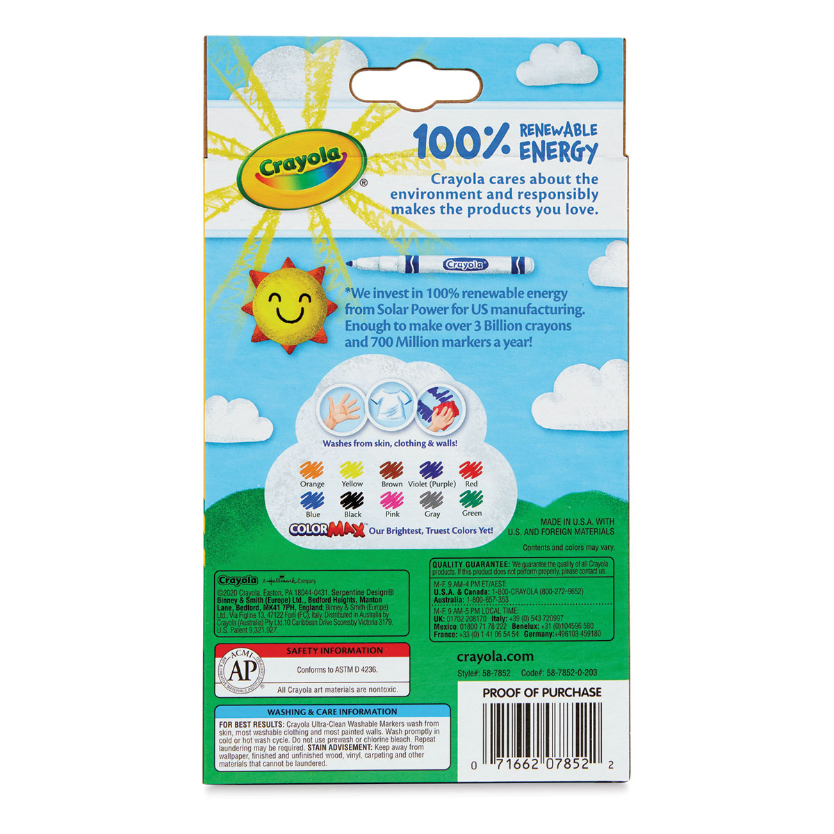 Crayola® Ultra-Clean Markers - Set of 10