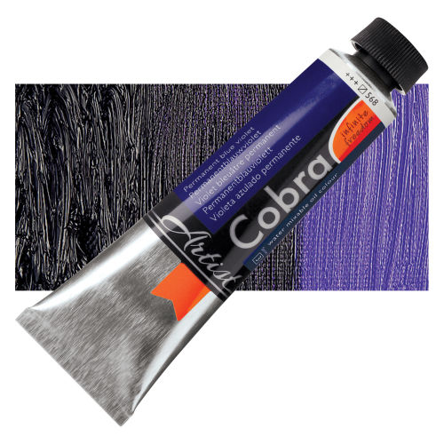 Royal Talens Cobra Water Mixable Oil Color - Permanent Blue Violet, 40 ml  tube