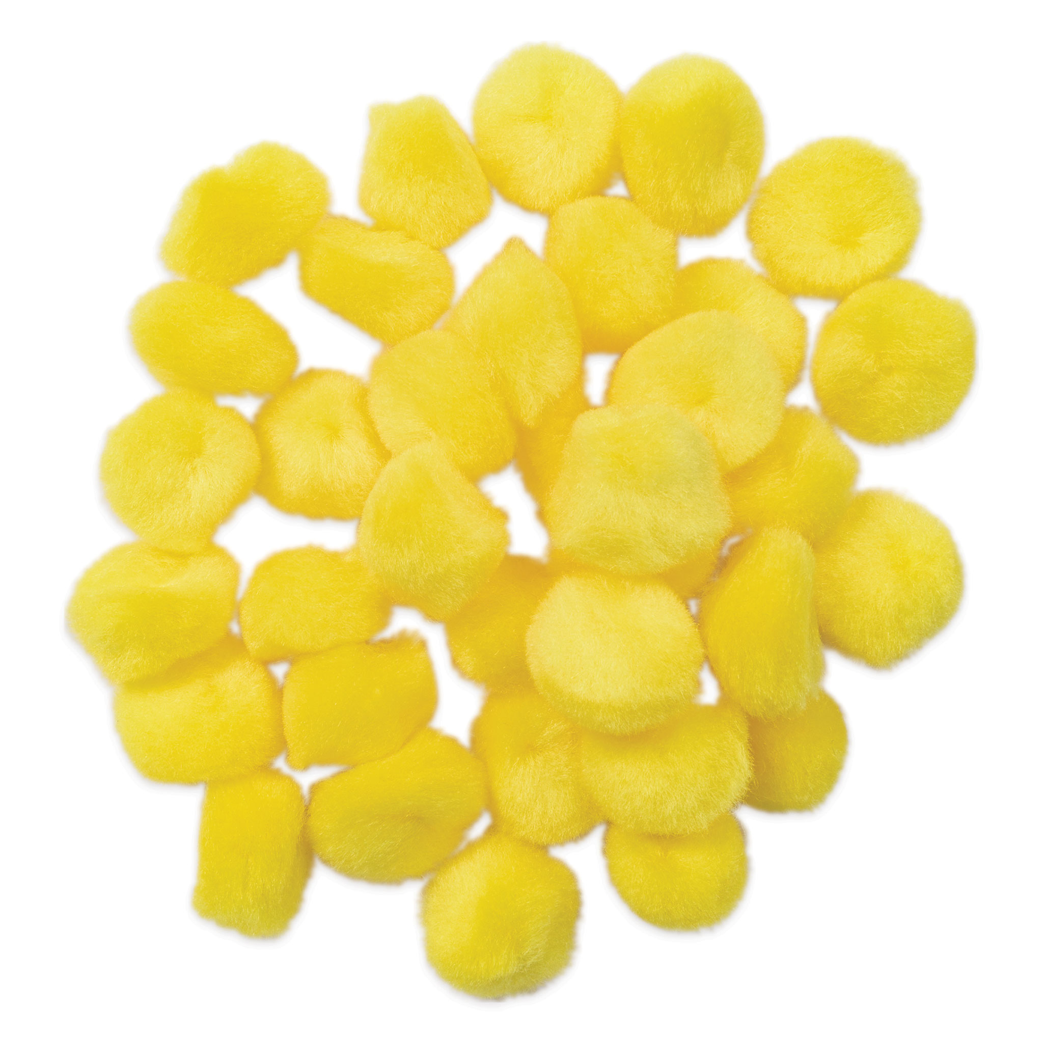 Pepperell Craft Pom Poms - Pkg of 100, 1/2, Orange