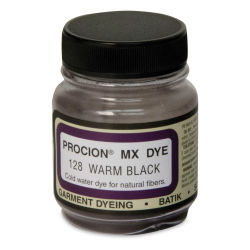 Jacquard Procion MX Fiber Reactive Cold Water Dye - Warm Black, 2/3 oz jar