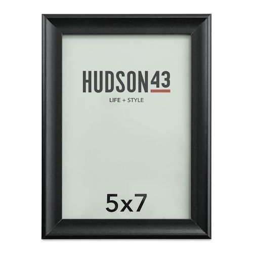 Hudson 43 Traditional Frames Black, 5" x 7", Easel Back BLICK Art