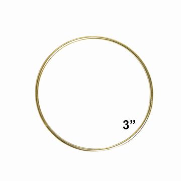 Open in modal - Pepperell Brass Plated Macramé Ring - 3"