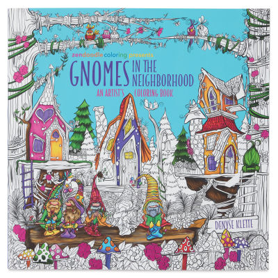 Gnomes in the Neighborhood Coloring Book (front cover)