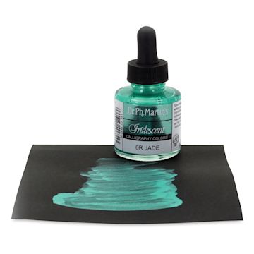 Open in modal - Dr. Ph. Martin's Iridescent Calligraphy Ink - Jade, 1 oz