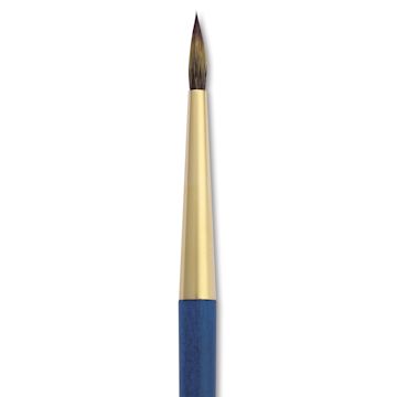 Open in modal - Isabey Isacolor Synthetic Brush - Round, Short Handle, Size 6, close-up