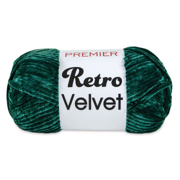 Premier Yarn Retro Velvet Yarn - 10 oz ball of Emerald Retro Velvet yarn