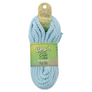 Open in modal - Pepperell Cotton Craft Cord - Sky Blue, 6 mm, 50 ft