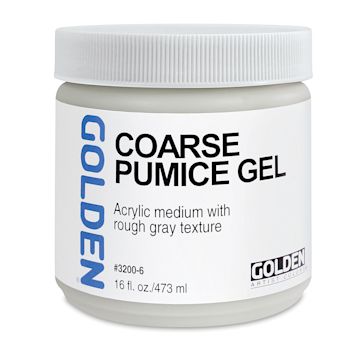 Open in modal - Golden Pumice Gel Medium - Coarse, 16 oz jar