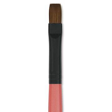 Open in modal - Dynasty Water Lily Watercolor Brush - Short Handle, Bright, Size 10, close-up