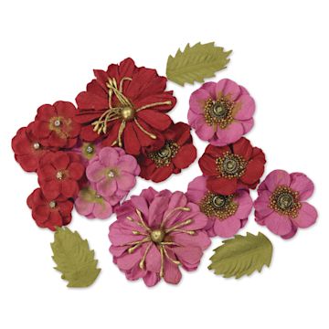 Open in modal - Little Birdie Renae Paper Flowers - Candy Mix, Pkg of 27