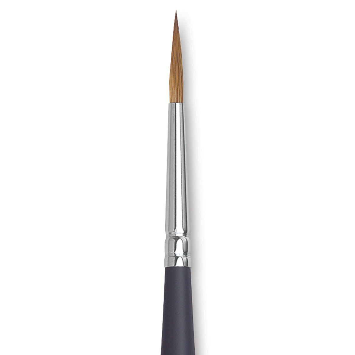 Kolinsky sable brush long oval size 6 with gunmetal handle