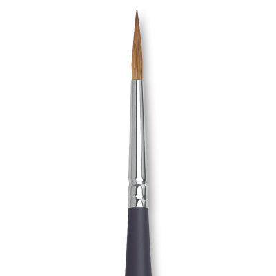 Winsor & Newton Artists' Kolinsky Sable Watercolor Brush - Pointed Round, Short Handle, Size 4