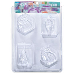 Life of the Party Soap Mold - Sea Shell Bars (In packaging)