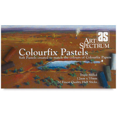 Art Spectrum Colourfix Soft Pastel Set - Front of package of 20 Assorted Color Half Sticks
