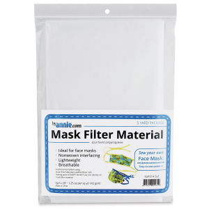 By Annie Mask Filter Material - White, 20" x 5 yards (In packaging)