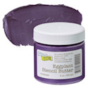 Stencil Butter Acrylic Paint - Eggplant, 2 oz, Jar